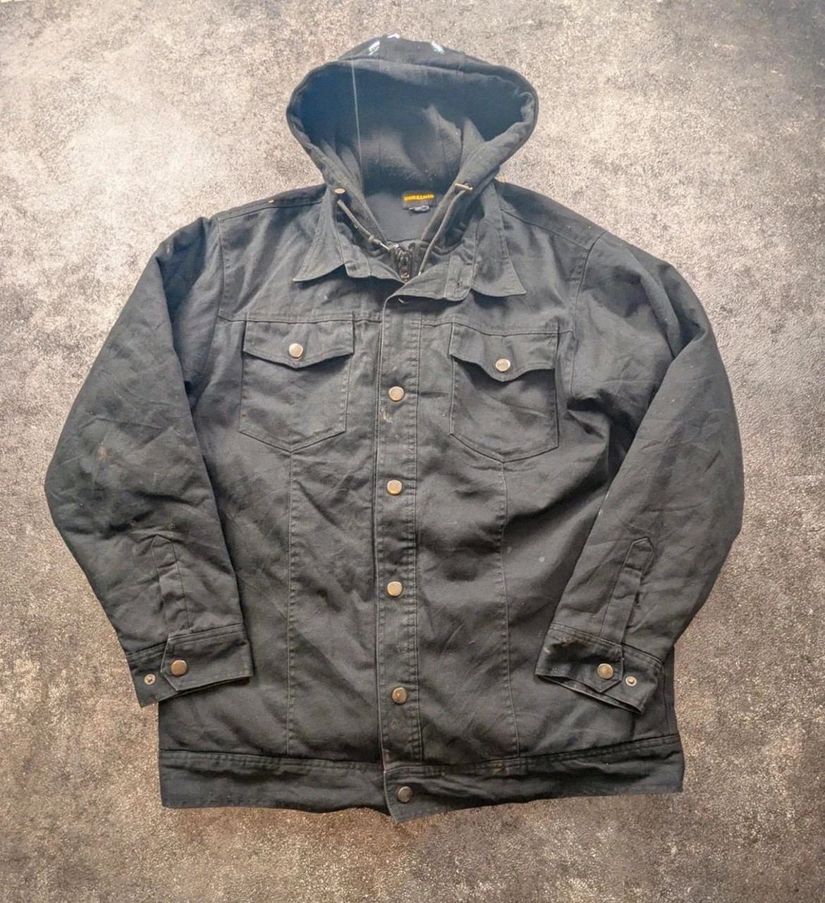 Veste Workwear Workload L Noire Trucker Jacket à Capuche Doublée Utility – WORKWEAR – taille L 2