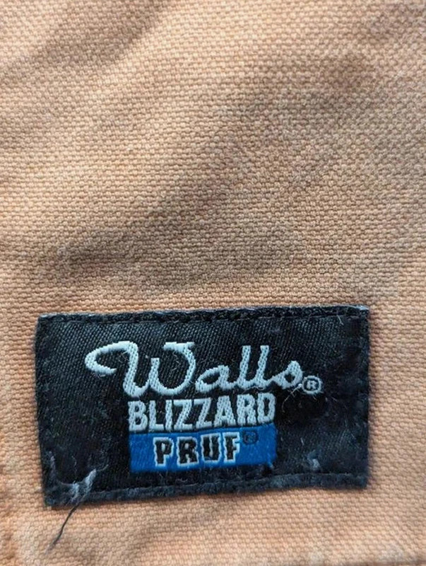Veste workwear vintage Walls Blizzard Pruf L canvas marron chore jacket doublée – Walls – taille L 3