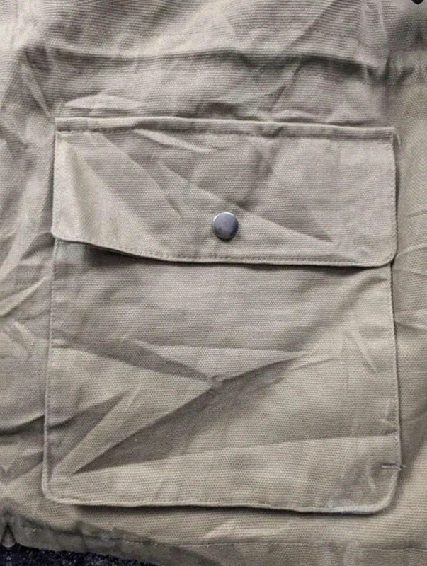 Veste Workwear Beige XL Field Jacket Utility Canvas Col Cuir Marron 100% Coton – WORKWEAR – taille XL 4
