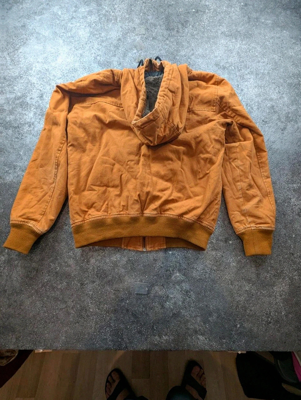 Veste Workwear Bershka Active Jacket doublée sherpa camel – M – Bershka – taille M 4