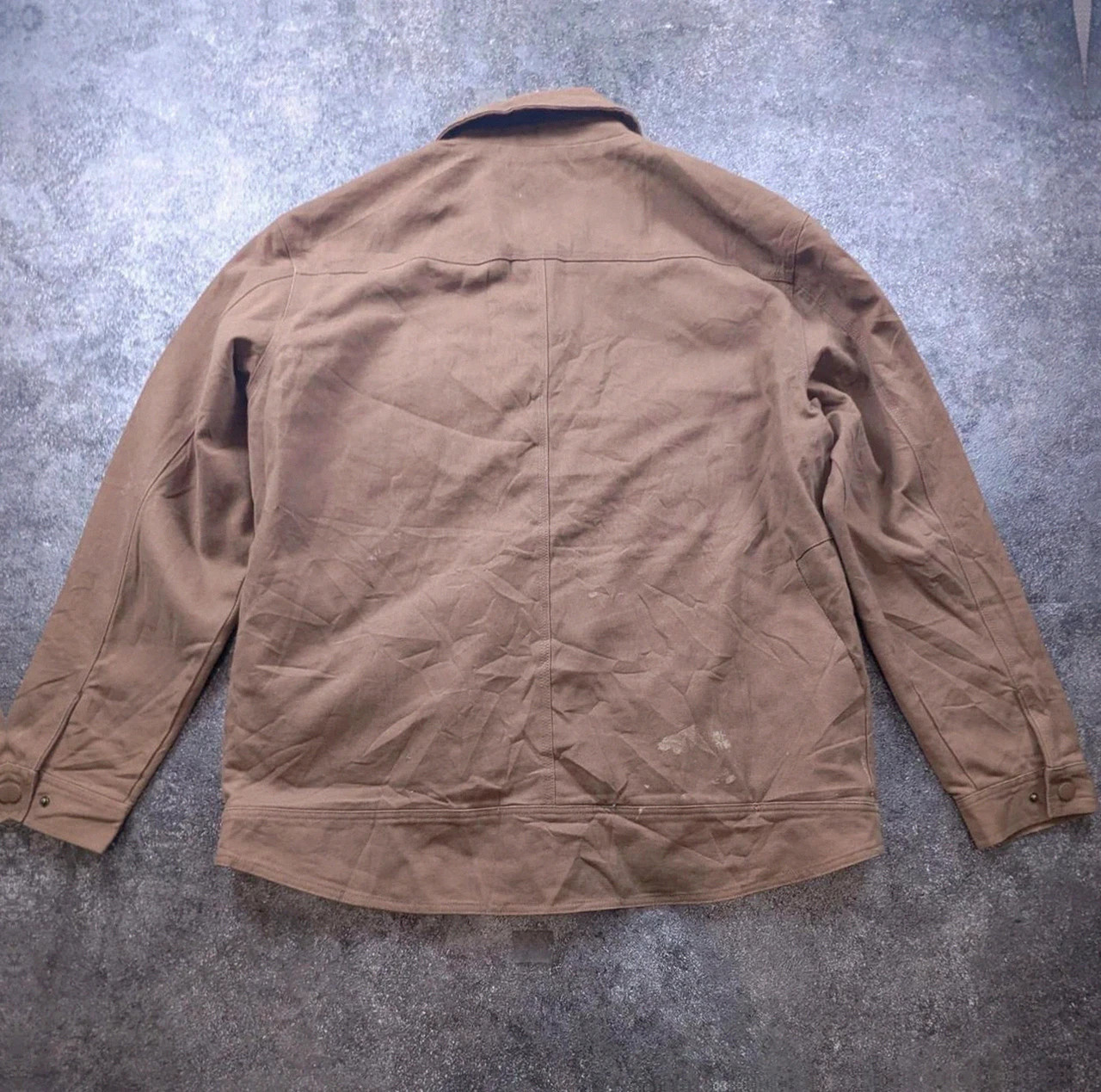 Veste workwear Venado canvas marron Xl chore jacket utility hunting doublée tartan – Vintage Dressing – taille XL 3