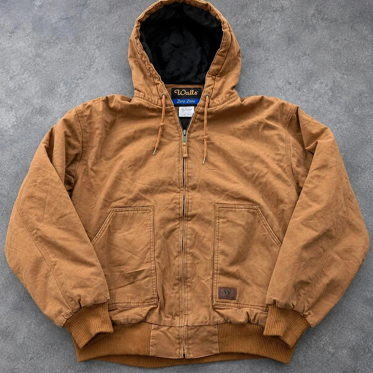 Walls Zero-Zone XXL veste Workwear Canvas Active Jacket Capuche Camel Vintage – Walls – taille XXL