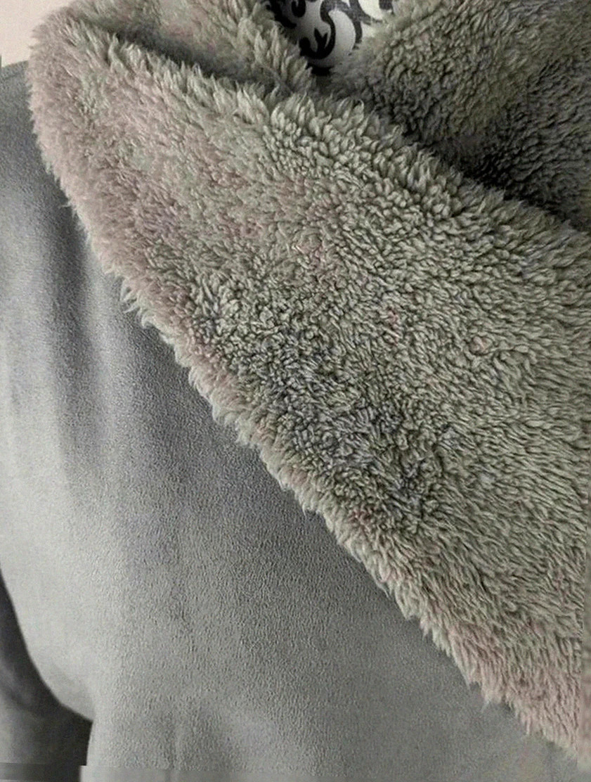 Manteau hivernal Laura di Sarpi très chaud doublé polaire gris pilou pilou – femme – Laura di Sarpi – taille L / 40 / 12 2
