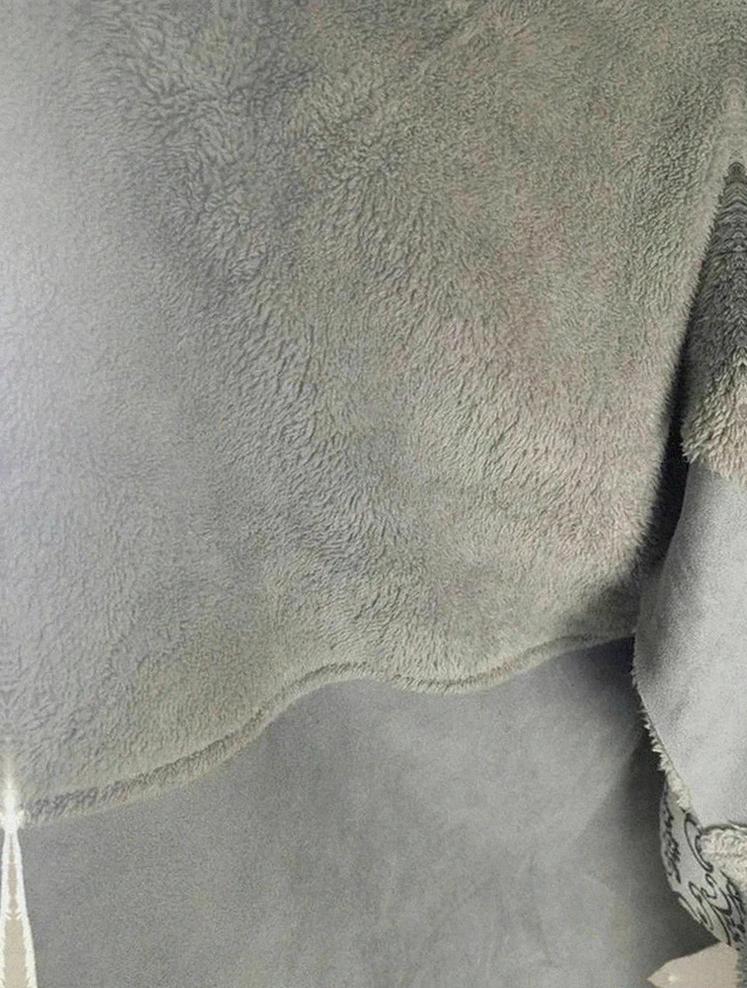 Manteau hivernal Laura di Sarpi très chaud doublé polaire gris pilou pilou – femme – Laura di Sarpi – taille L / 40 / 12 5