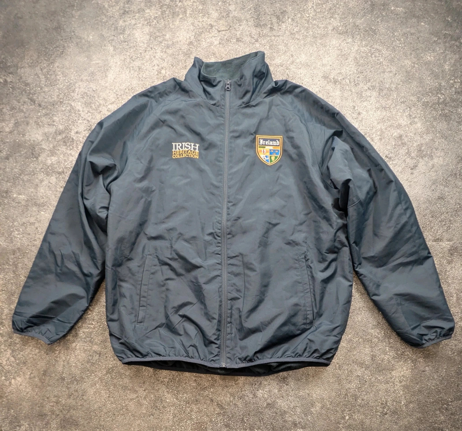 🇮🇪 Veste vintage Ireland Retro Irish Heritage Collection doublée polaire – Taille L – Vintage Dressing – taille L 2