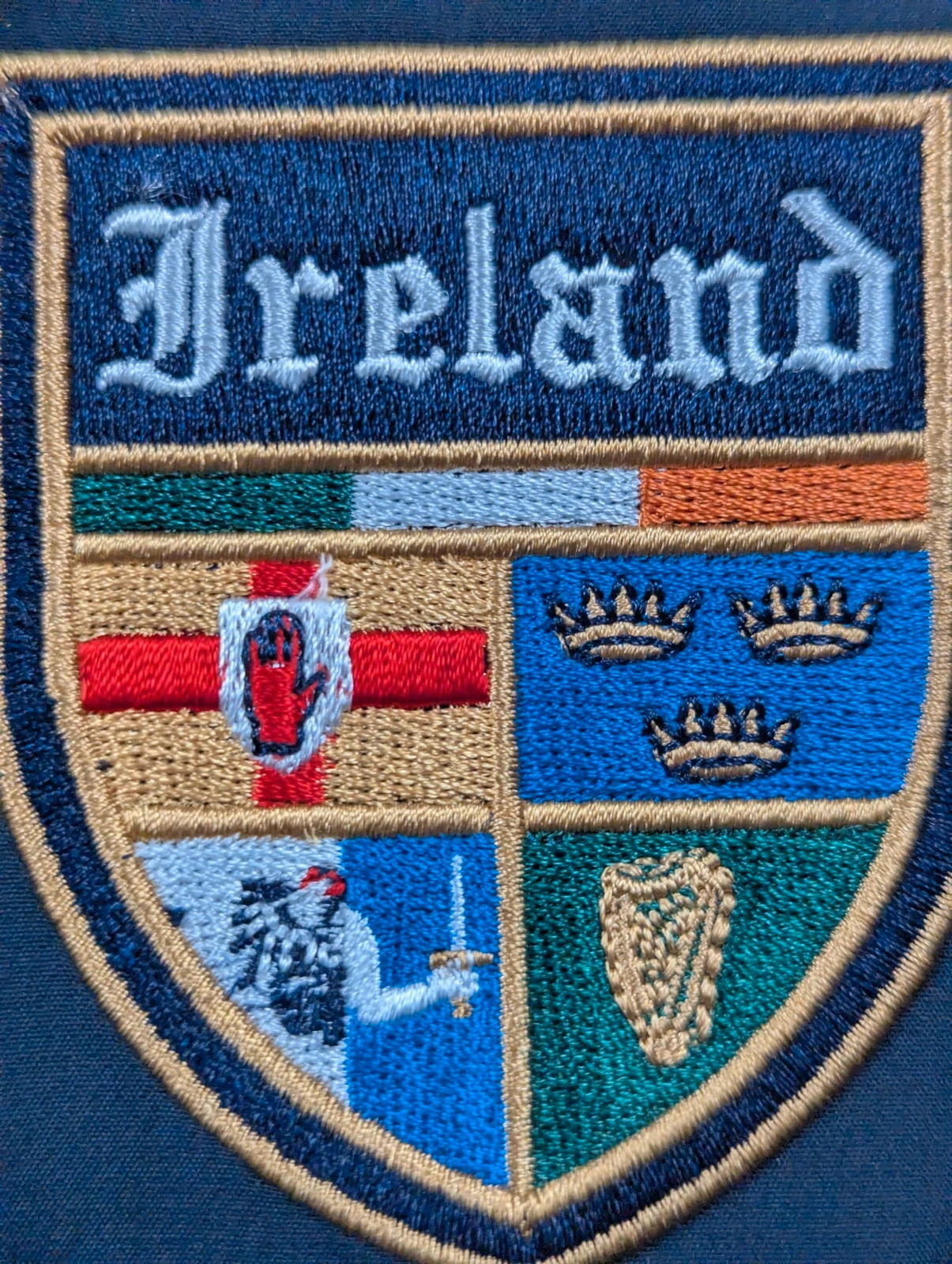 🇮🇪 Veste vintage Ireland Retro Irish Heritage Collection doublée polaire – Taille L – Vintage Dressing – taille L 3