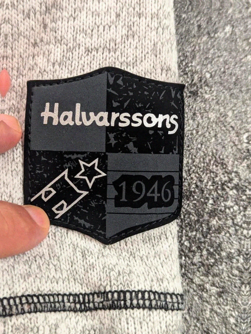 Polaire Halvarssons suédoise 1946 moto biker gris chiné Lady Xl mixte – Halvarssons – taille XL / 42 / 14 4