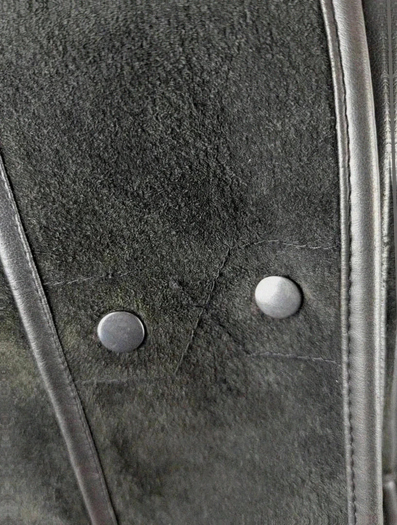 Manteau vintage dressing effet peau retournée hiver chaud élégant pogskin split – Vintage Dressing – taille L / 40 / 12 5