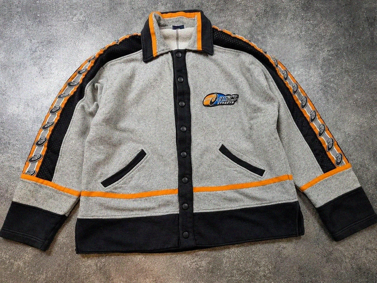Asics Hard Asics Streets vintage japan style Y2K rare archive veste S/M