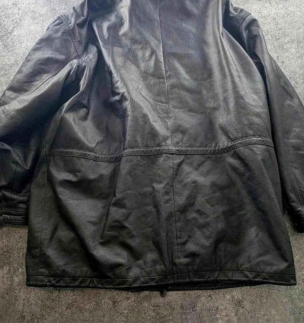 veste cuir finnegan noir cuir épais vintage dressing taille 58 workwear biker Xxl – FINNEGAN – taille XXXL 2