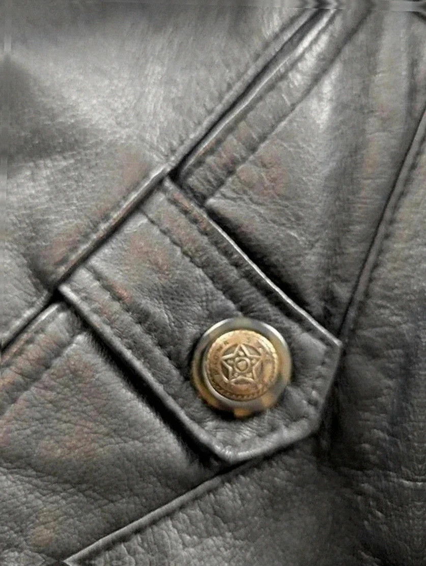 veste cuir finnegan noir cuir épais vintage dressing taille 58 workwear biker Xxl – FINNEGAN – taille XXXL 4