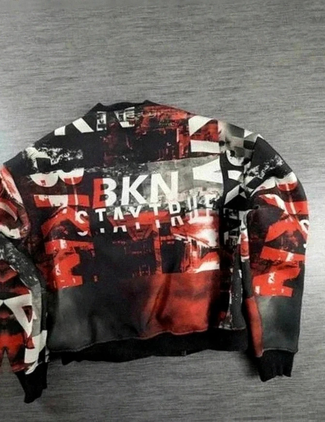 Veste hip-hop Brooklyn by Rocawear blanche Xs (convient M/L) : streetwear Y2K Urban Streetwear – Rocawear – taille M / 38 / 10 2