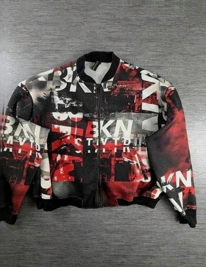 Veste hip-hop Brooklyn by Rocawear blanche Xs (convient M/L) : streetwear Y2K Urban Streetwear