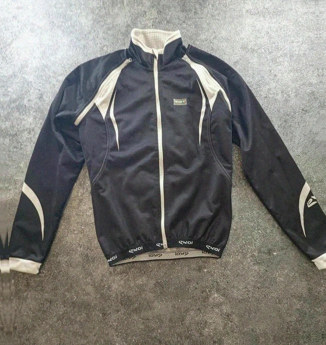 Veste vélo Ekoï manches amovibles thermique coupe vent respirant cycling jacket noir S ajusté