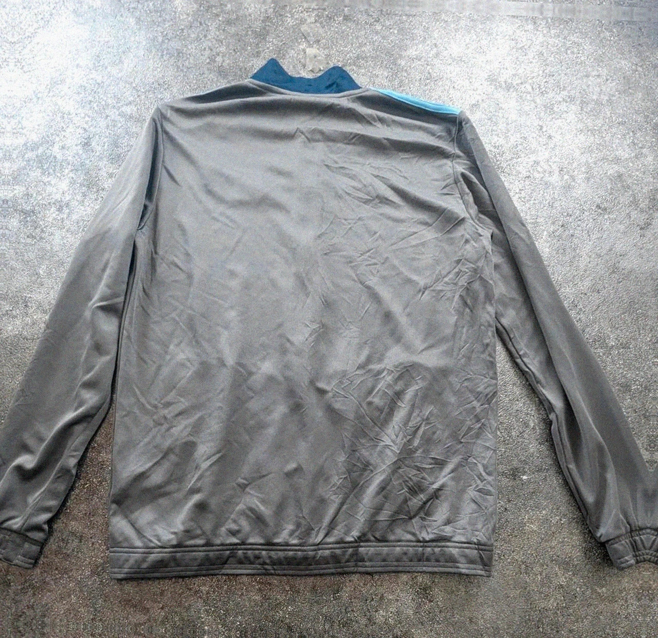 Veste adidas L gris bleu track jacket basketball Washburn brodé zip sport vintage – adidas – taille L 2