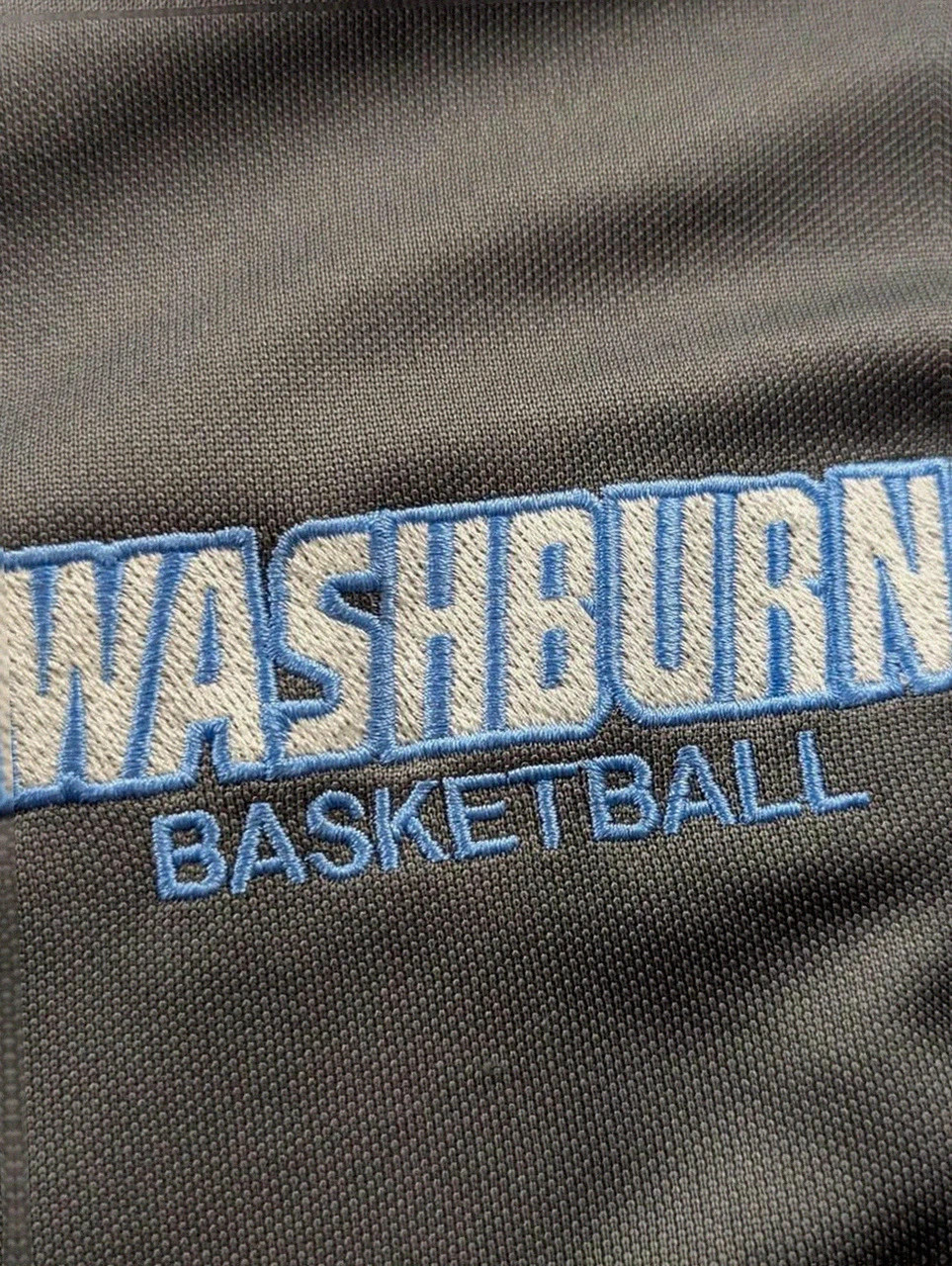 Veste adidas L gris bleu track jacket basketball Washburn brodé zip sport vintage – adidas – taille L 5