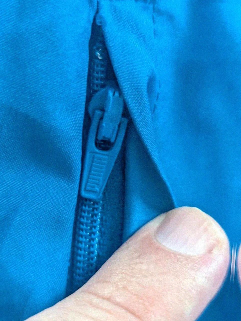 Veste Puma bleue vintage sport streetwear zip logo réfléchissant taille S – Puma – taille S 4
