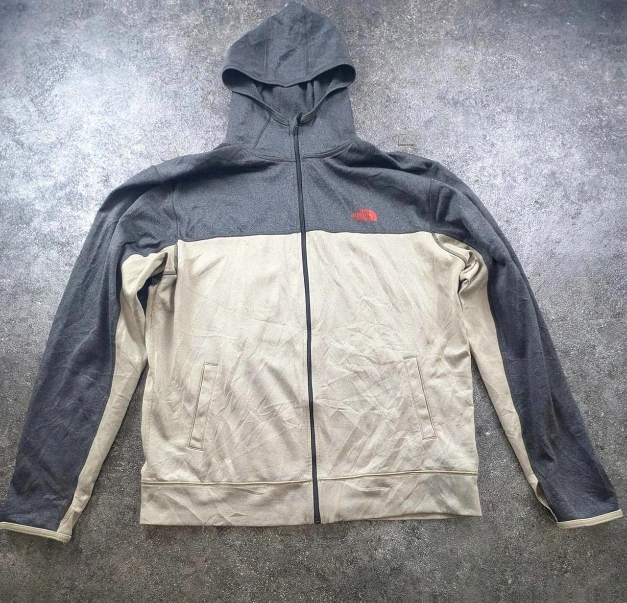 Veste zippée The North Face capuche gris beige outdoor gorpcore technique homme L – The North Face – taille L 2
