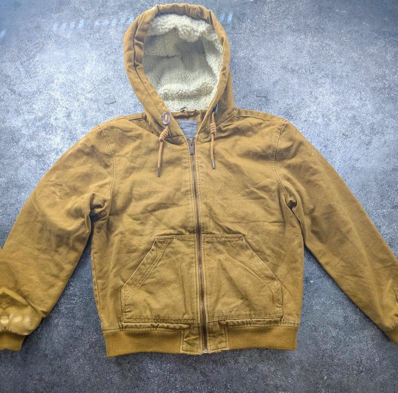 Veste Primark Marron Active Jacket Style Carhartt Workwear Sherpa M Canvas – WORKWEAR – taille M 2