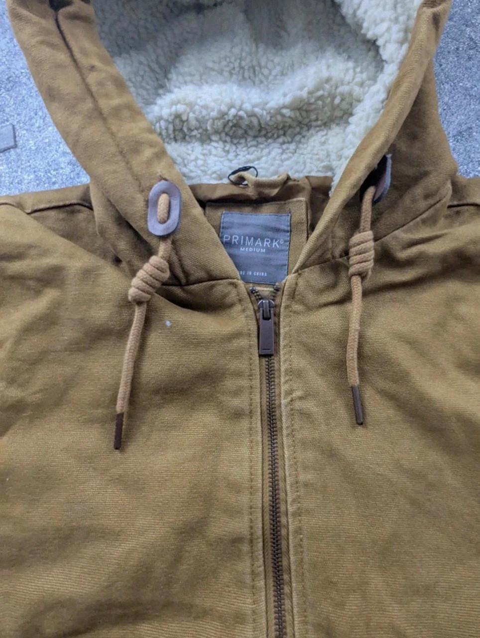 Veste Primark Marron Active Jacket Style Carhartt Workwear Sherpa M Canvas – WORKWEAR – taille M 4