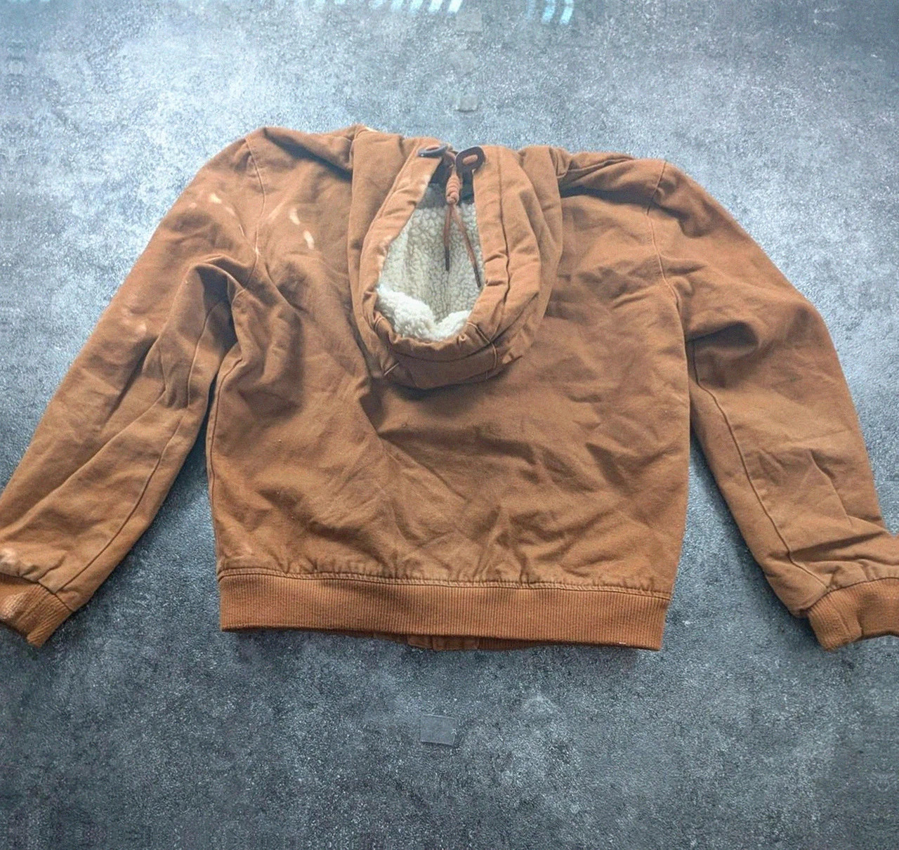 Veste Primark Marron Active Jacket Style Carhartt Workwear Sherpa M Canvas – WORKWEAR – taille M 3