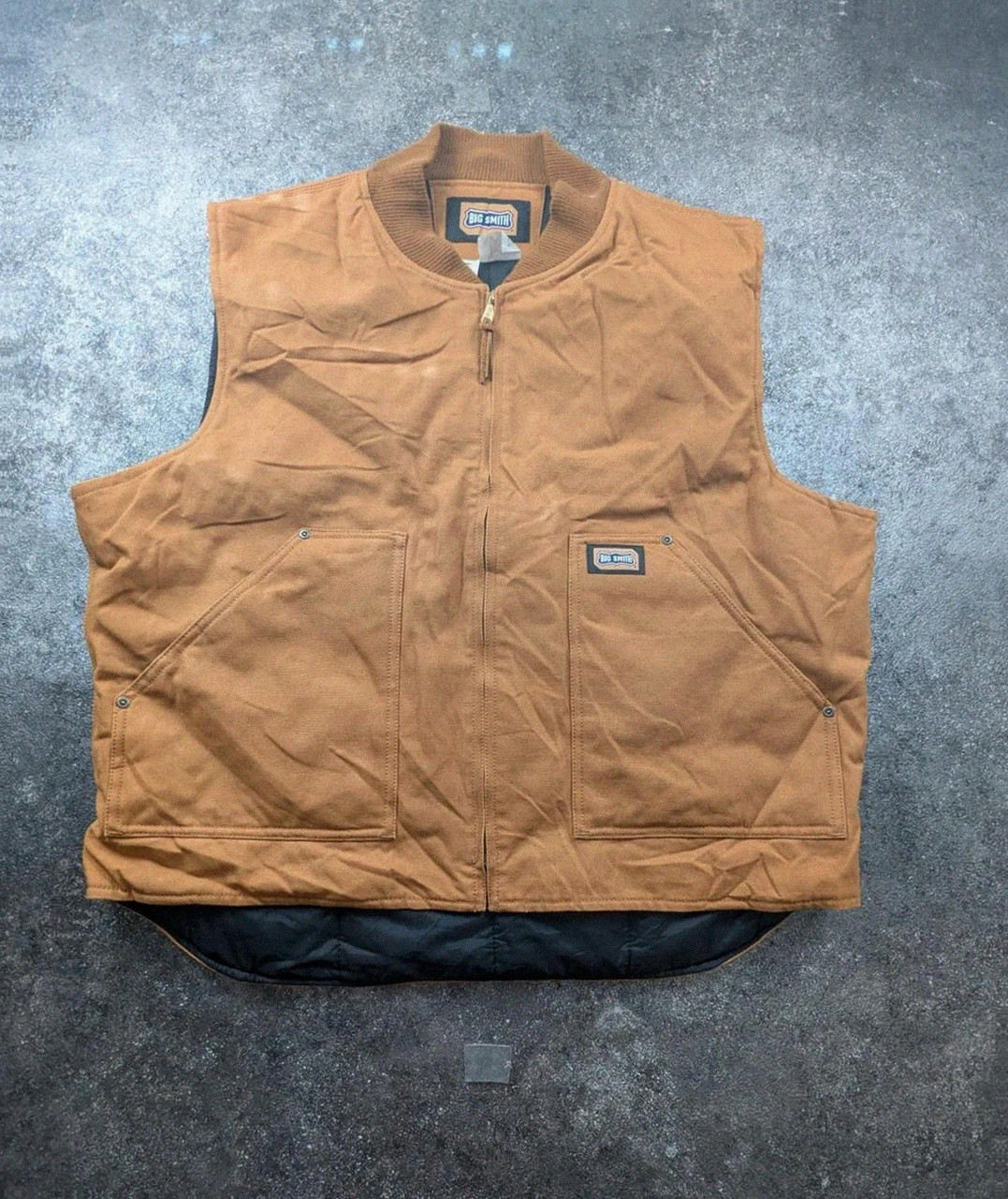 Gilet Workwear Big Smith Matelassé Duck Canvas 2XL Marron Carhartt Style Vintage – WORKWEAR – taille XXL 2