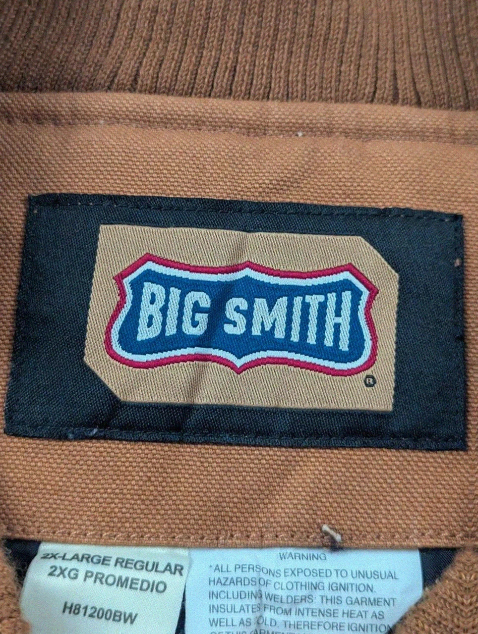 Gilet Workwear Big Smith Matelassé Duck Canvas 2XL Marron Carhartt Style Vintage – WORKWEAR – taille XXL 4