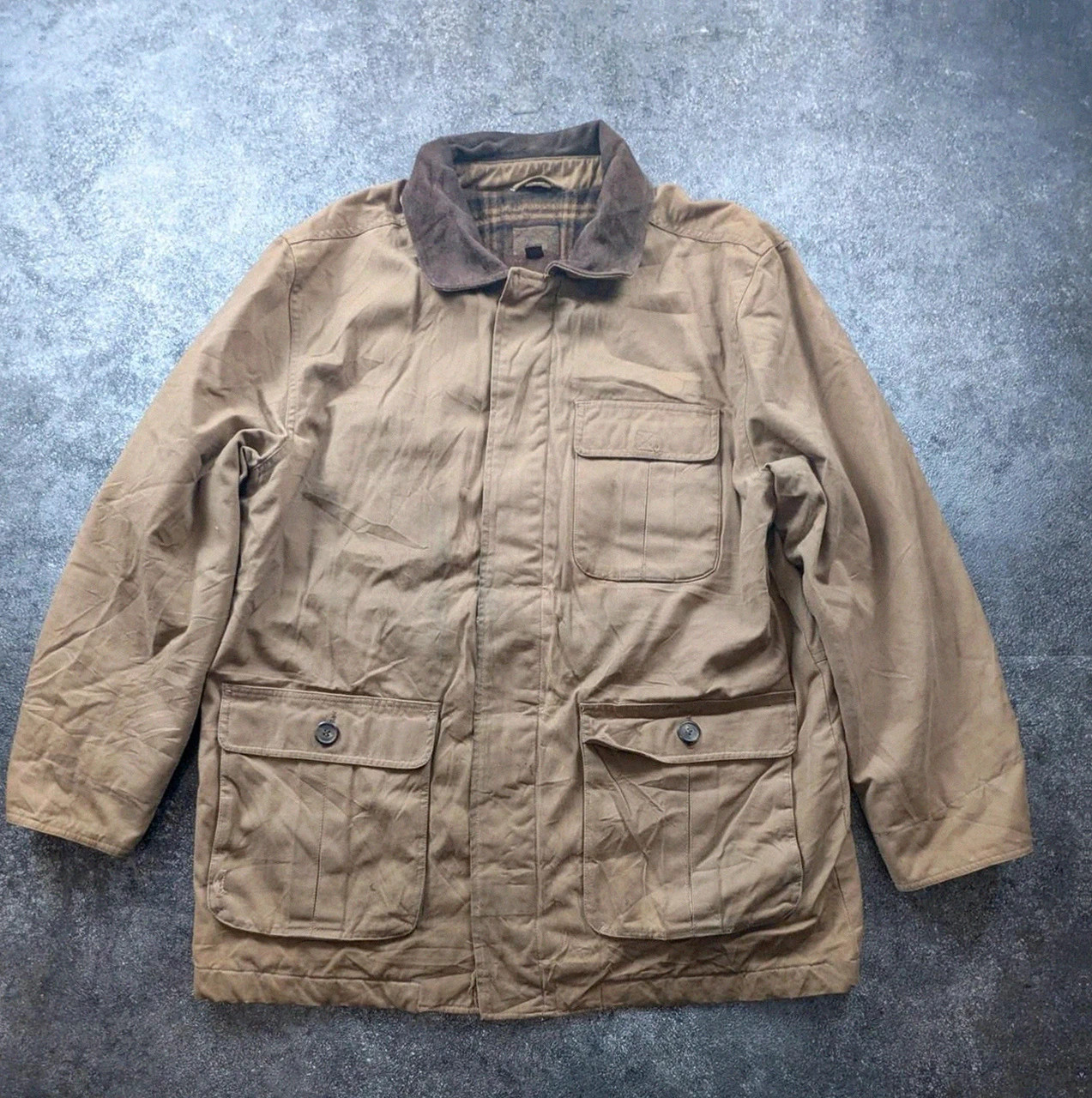 St. John’s Bay veste workwear vintage L Field Jacket toile doublée col suédine – St. John's Bay – taille L 2