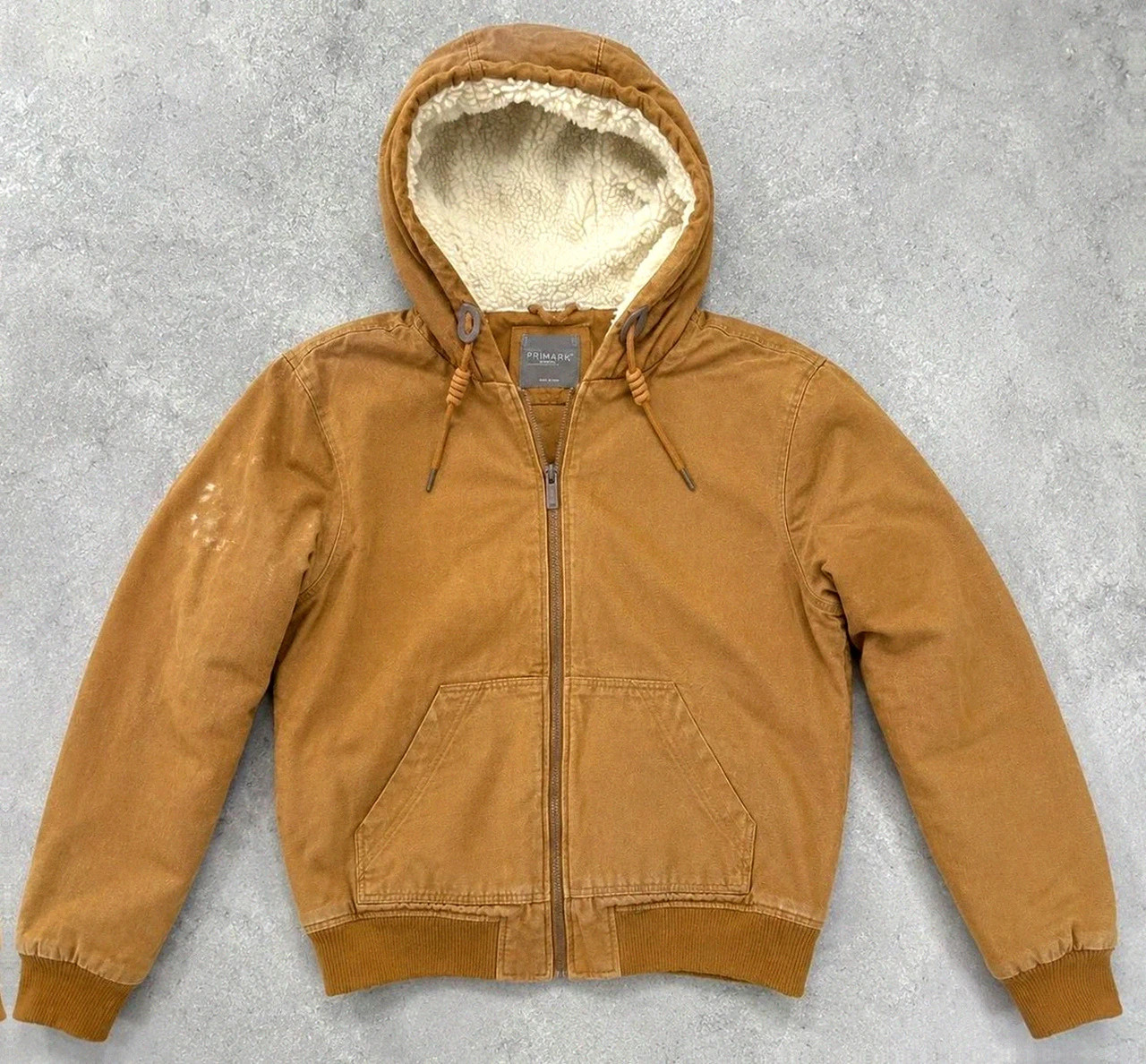 Veste Primark Marron Active Jacket Style Carhartt Workwear Sherpa M Canvas