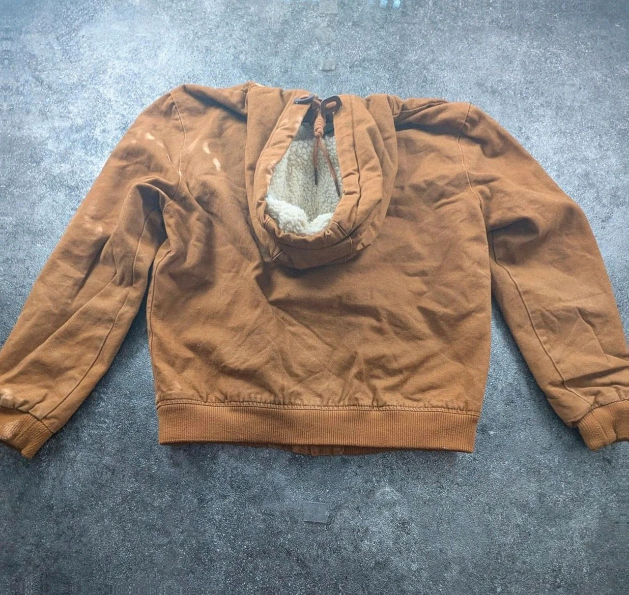 Veste Primark Marron Active Jacket Style Carhartt Workwear Sherpa M Canvas – WORKWEAR – taille M 3