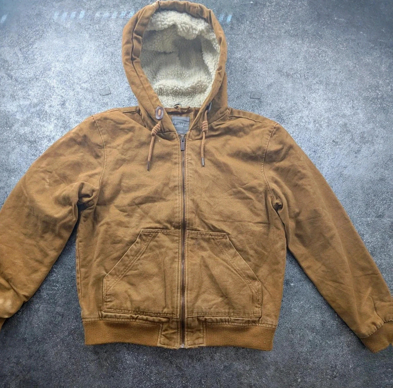 Veste Primark Marron Active Jacket Style Carhartt Workwear Sherpa M Canvas – WORKWEAR – taille M 2