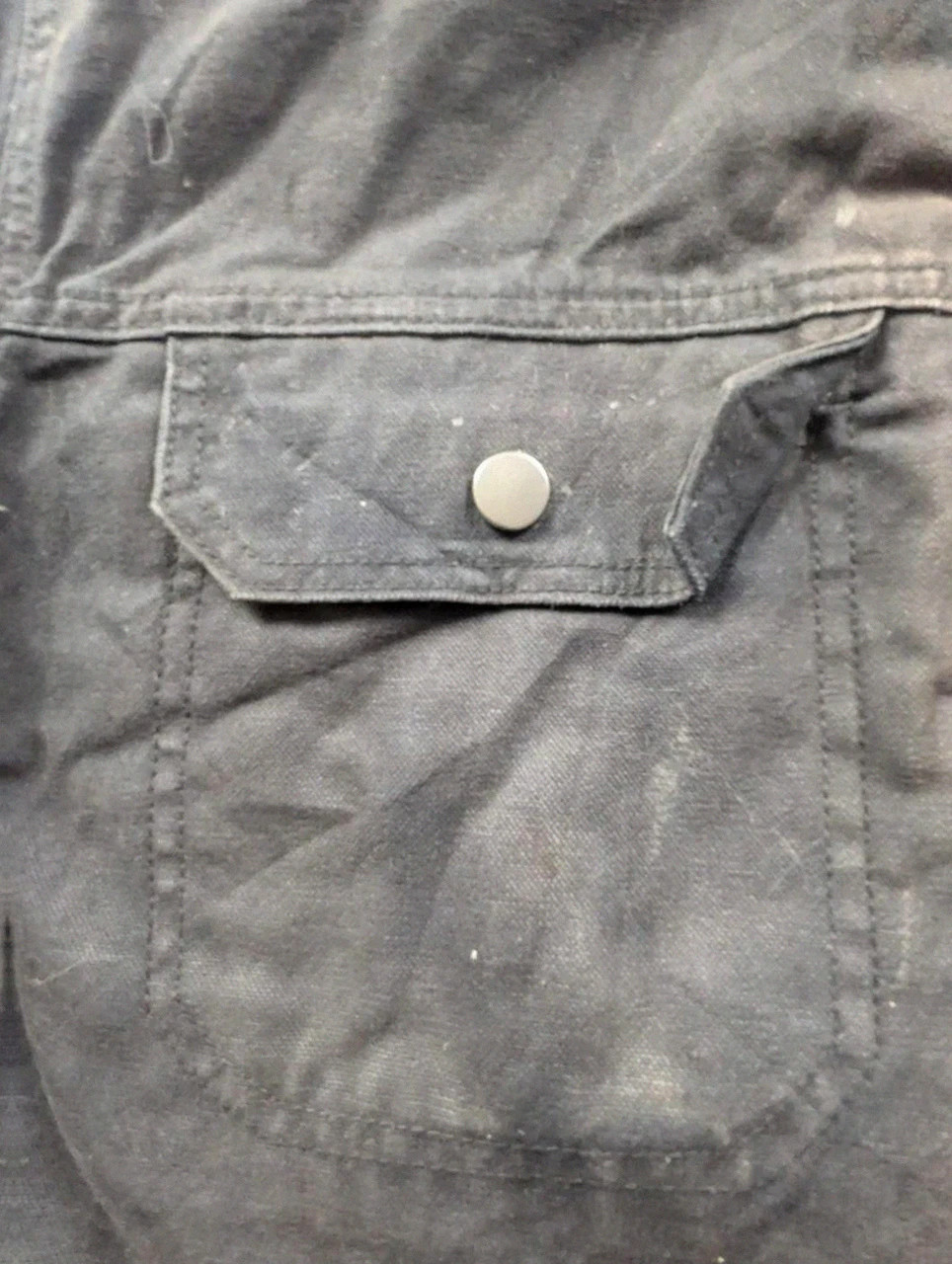 Veste workwear Primark XL L noire doublée sherpa – Trucker Jacket patinée – WORKWEAR – taille XL 5