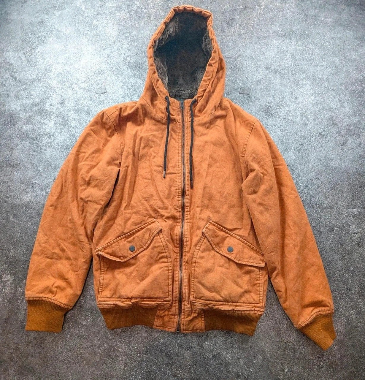 Veste Workwear Bershka Active Jacket doublée sherpa camel – M – Bershka – taille M 2