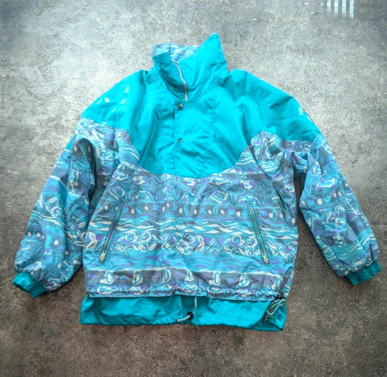 Ensemble ski vintage Montval 80s/90s veste + pantalon rétro bleu violet – Vintage Dressing – taille Taille unique 3