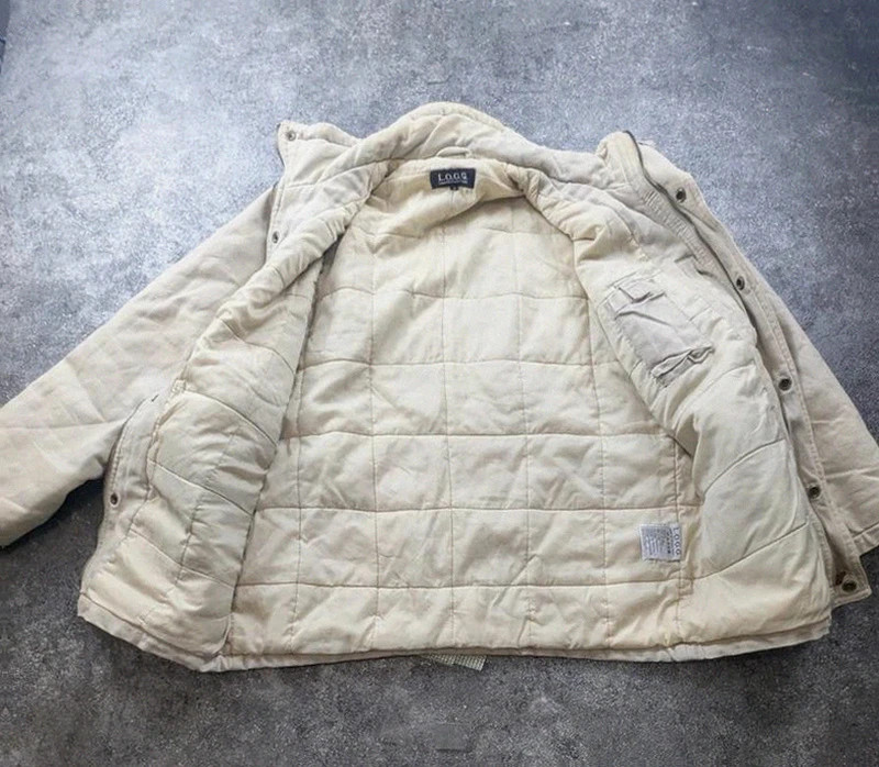 Veste L.O.G.G. H&M workwear vintage beige S – Field Jacket matelassée utility – WORKWEAR – taille S 3