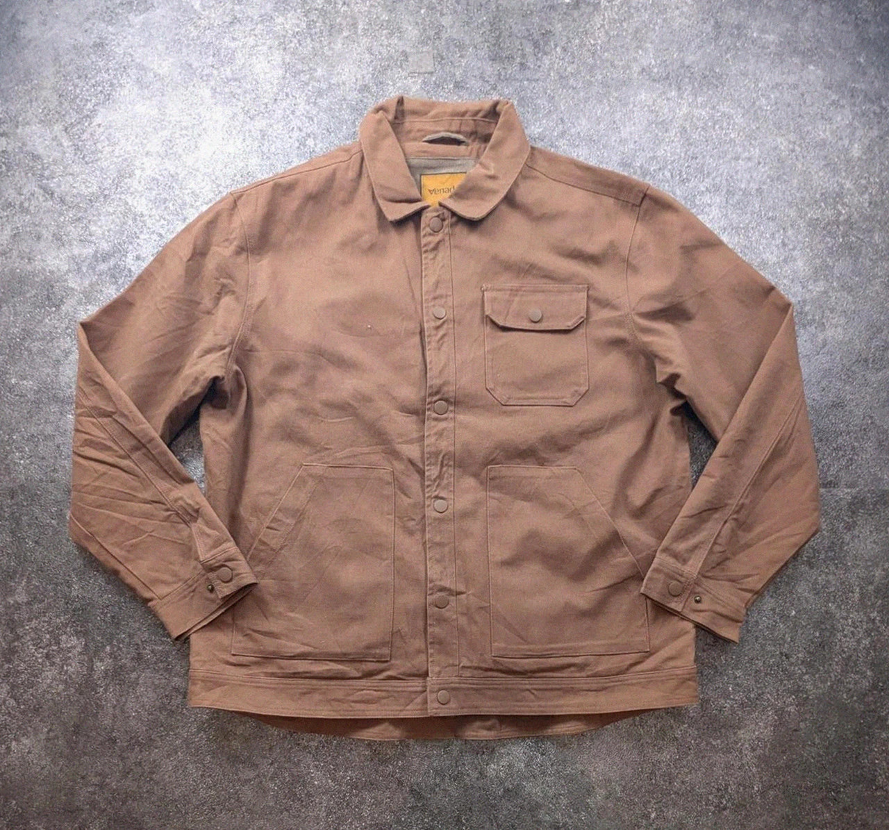 Veste workwear Venado canvas marron Xl chore jacket utility hunting doublée tartan – Vintage Dressing – taille XL 2