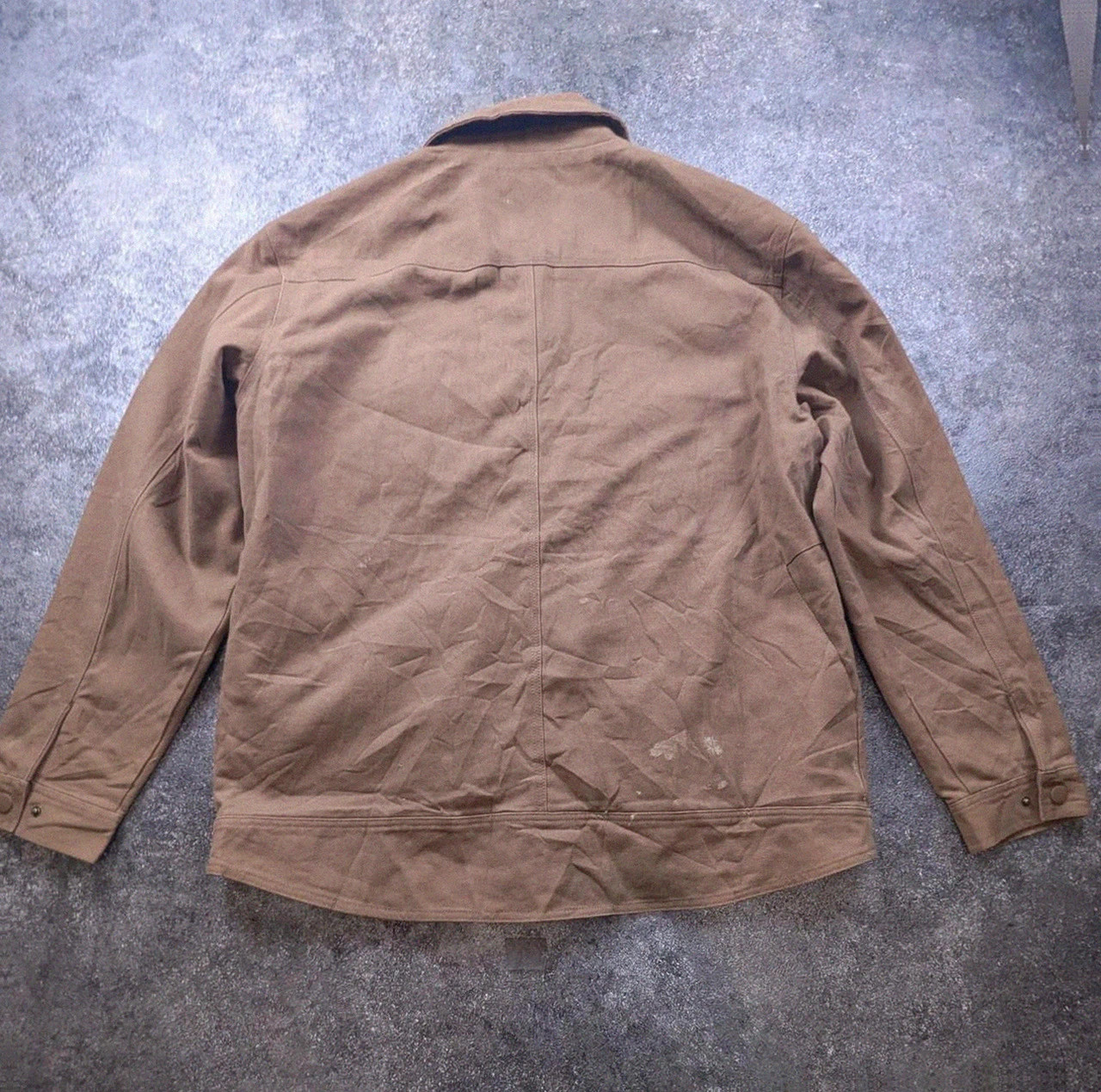 Veste workwear Venado canvas marron Xl chore jacket utility hunting doublée tartan – Vintage Dressing – taille XL 3