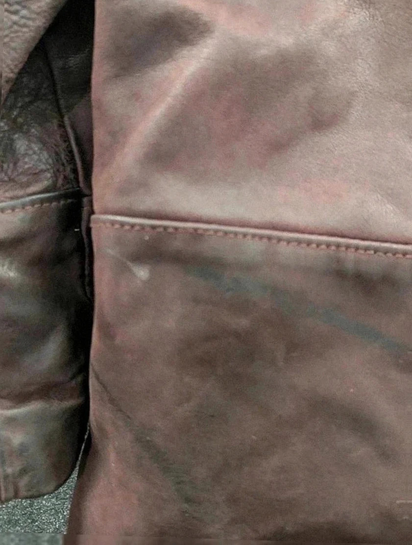 Field jacket Aqua Leather en cuir brun – fabrication française – taille 50 / 3 vintage dressing – Aqua Leather – taille L 4