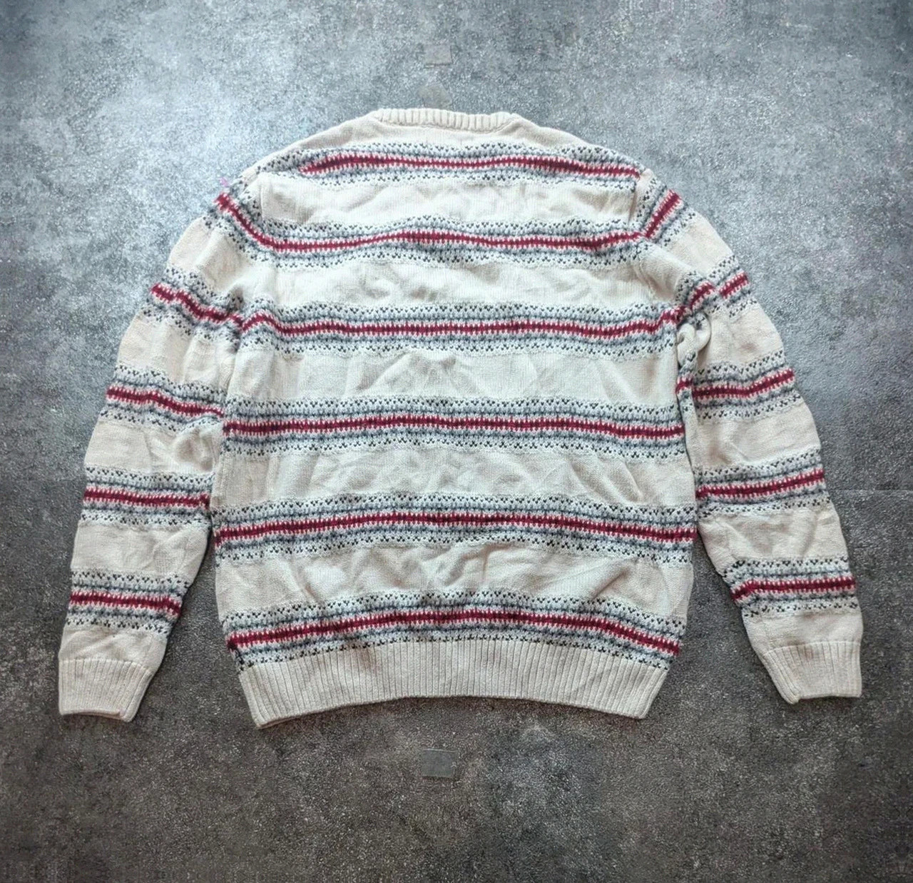 Pull Est. 1978 Chaps – Maille Jacquard Fair Isle Coton Laine Xl – Style Vintage Preppy – CHAPS – taille XL 3