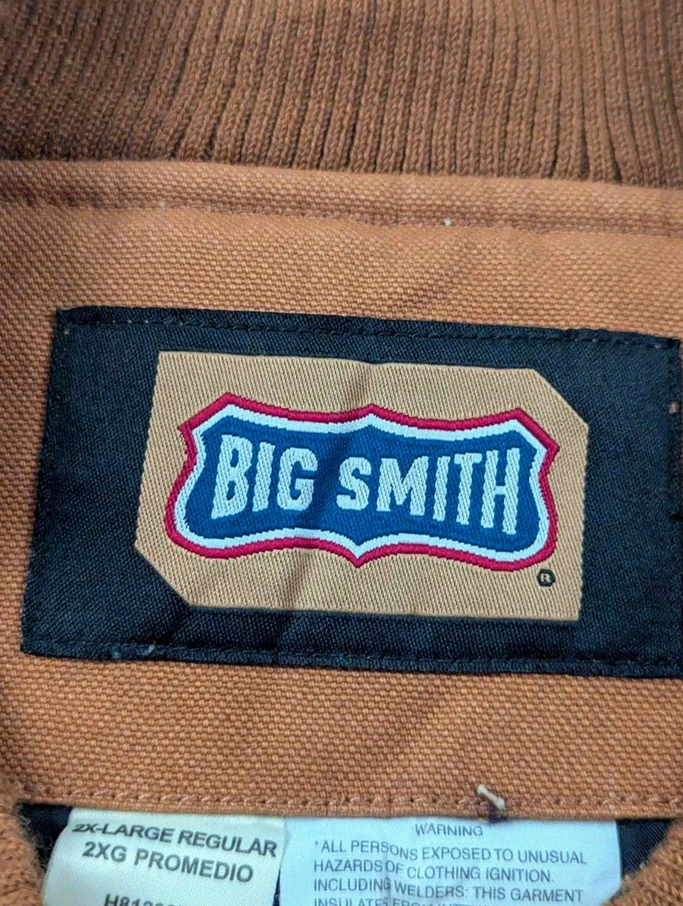 Gilet Workwear Big Smith Matelassé Duck Canvas 2XL Marron Carhartt Style Vintage – WORKWEAR – taille XXL 4