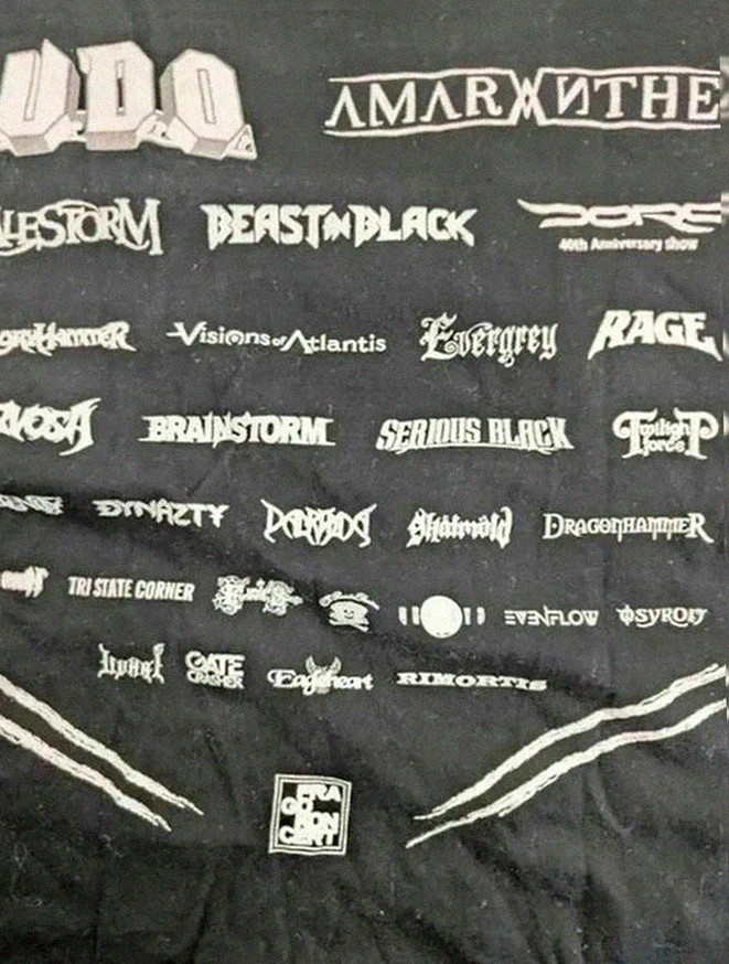 T-shirt Gildan noir Rock Castle Open Air 2023 HammerFall u.d.o Amaranthe métal hardrock taille Xl – Gildan – taille XL 4