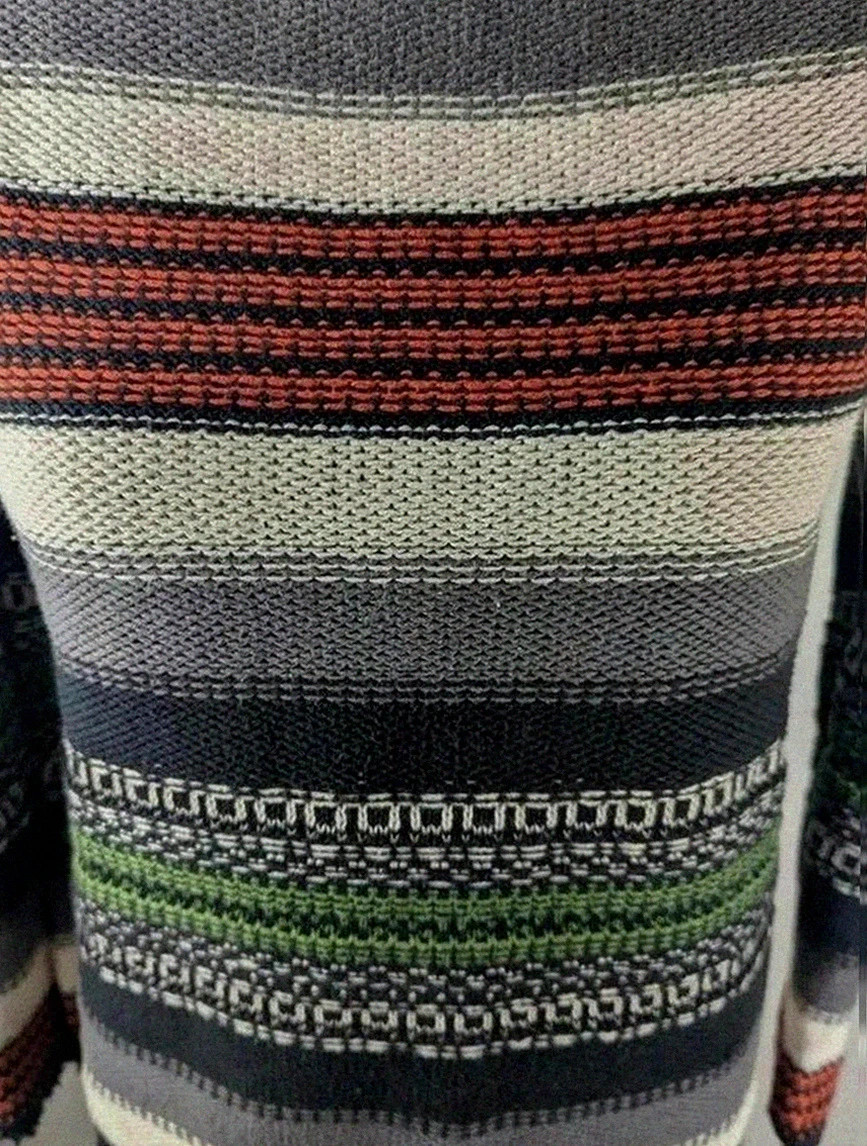 Pull rayé multicolore Maje modèle ondine coupe ajustée maille épaisse Coton fibre naturelle S – Maje – taille S / 36 / 8 4