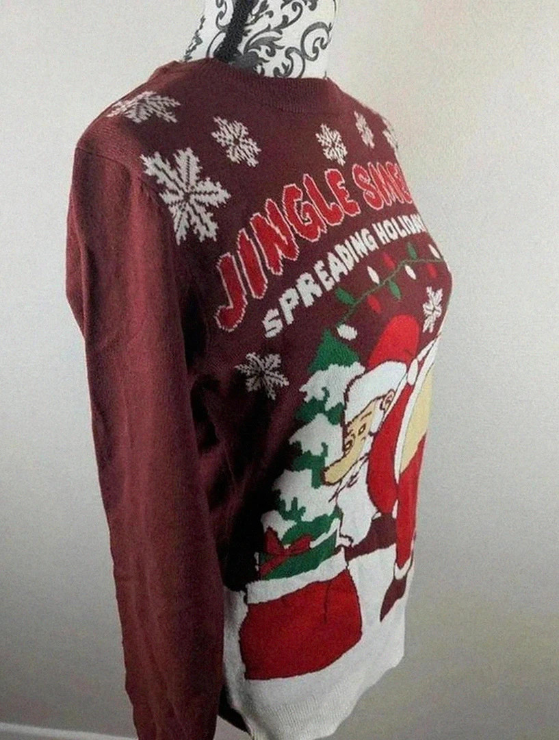Pull humoristique de Noël Père Noël neuf Seasons Greetings S🎅 – Seasons Greetings – taille S / 36 / 8 4