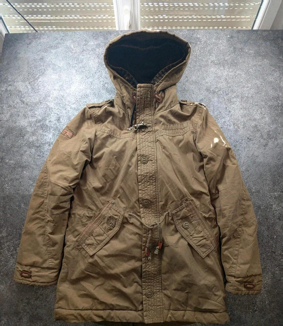 Khujo Parka Stigg M kaki – veste militaire winter workwear doublée vintage – khujo – taille M 2