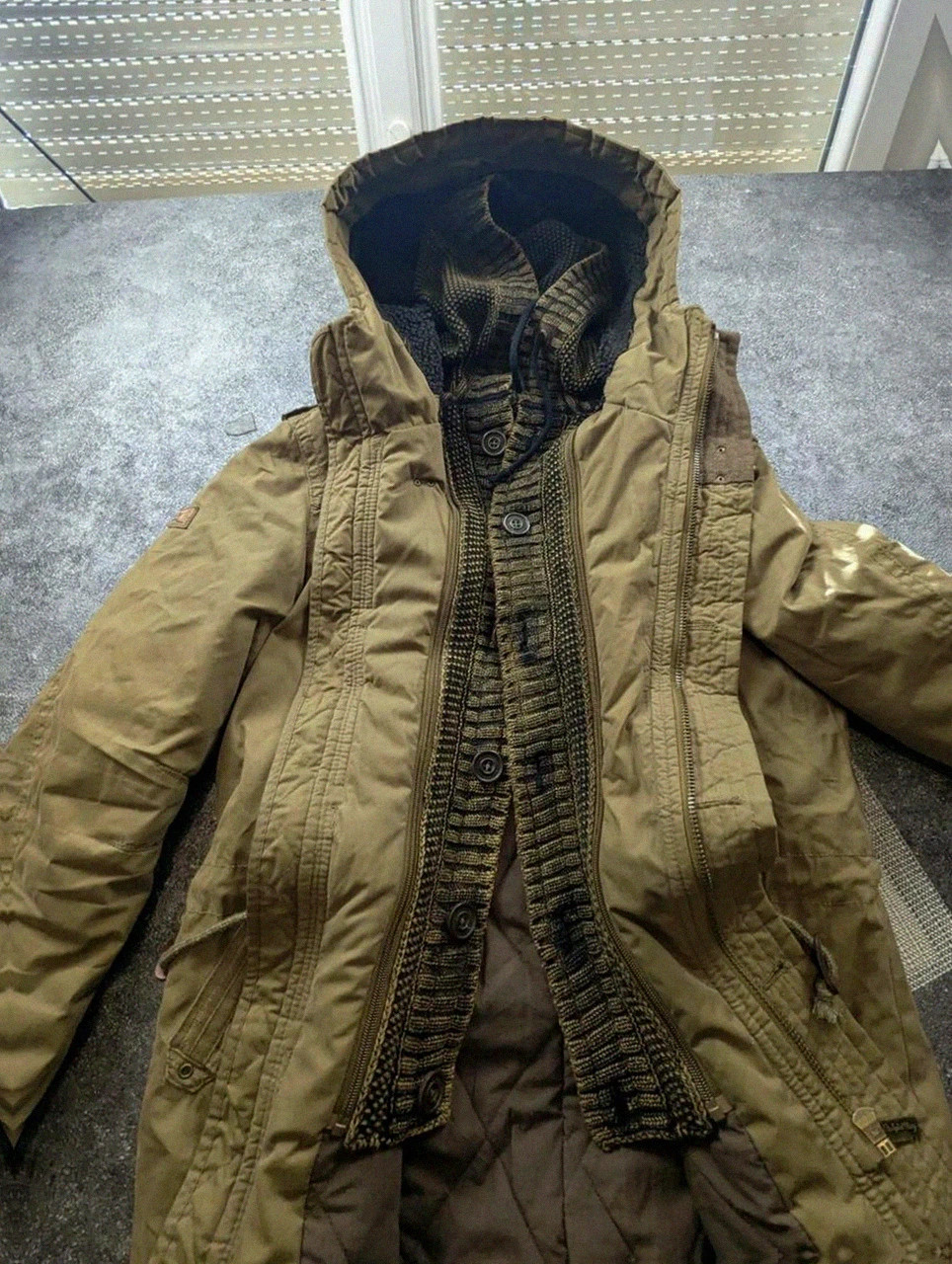 Khujo Parka Stigg M kaki – veste militaire winter workwear doublée vintage – khujo – taille M 3