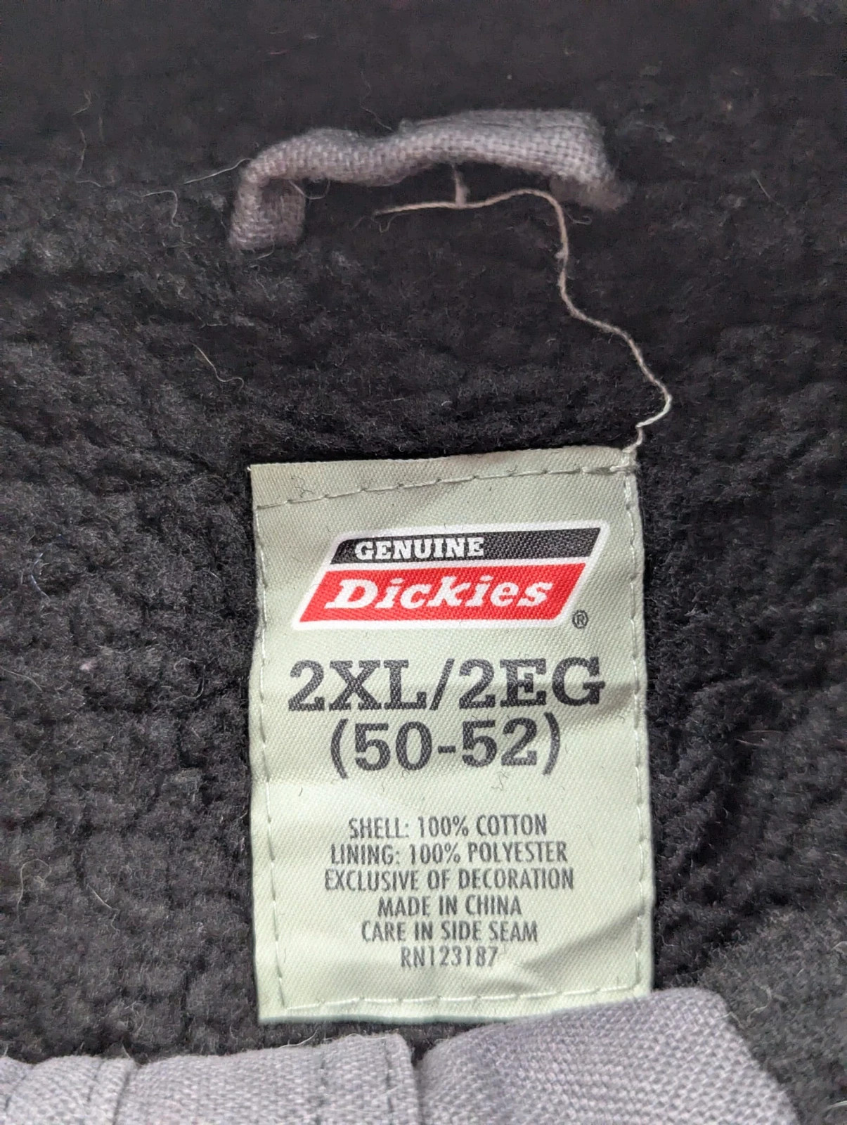 Gilet Dickies Workwear Utility Vest doublé Sherpa gris 2XL / XL – Dickies – taille XXL 3