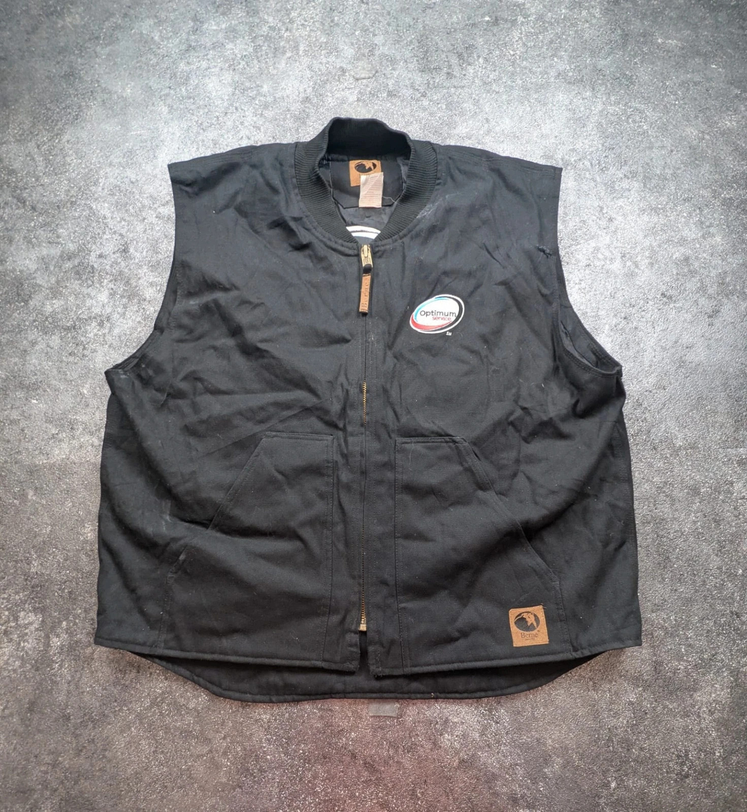 Gilet Berne 2XL Workwear Utility Vest noir matelassé USA Optimum Service – WORKWEAR – taille XXL 2
