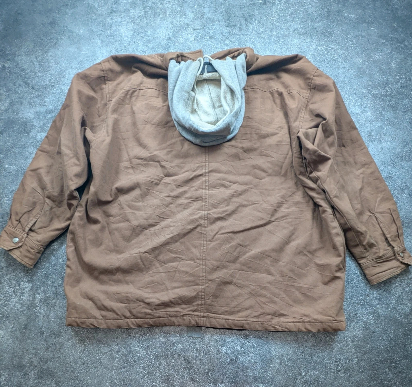 Dickies veste workwear vintage marron canvas doublée capuche XXL oversize – Dickies – taille XXL 3