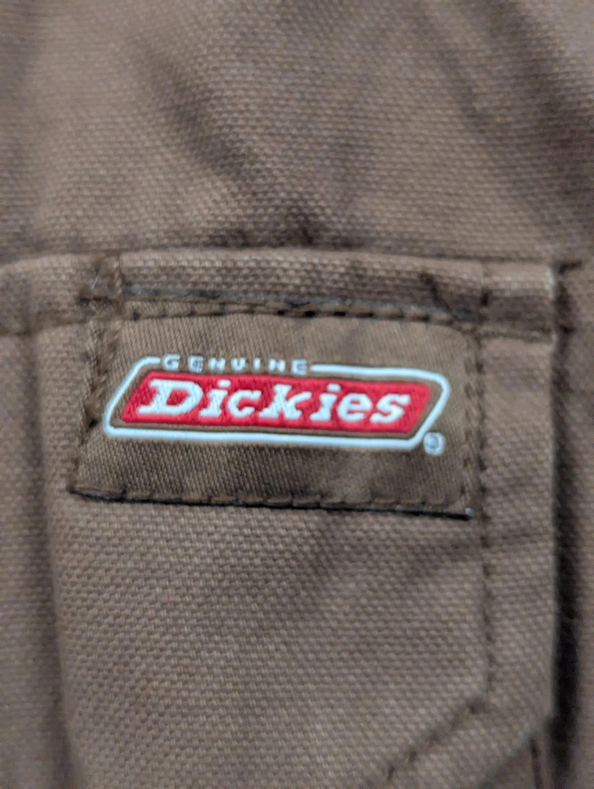 Dickies veste workwear vintage marron canvas doublée capuche XXL oversize – Dickies – taille XXL 4
