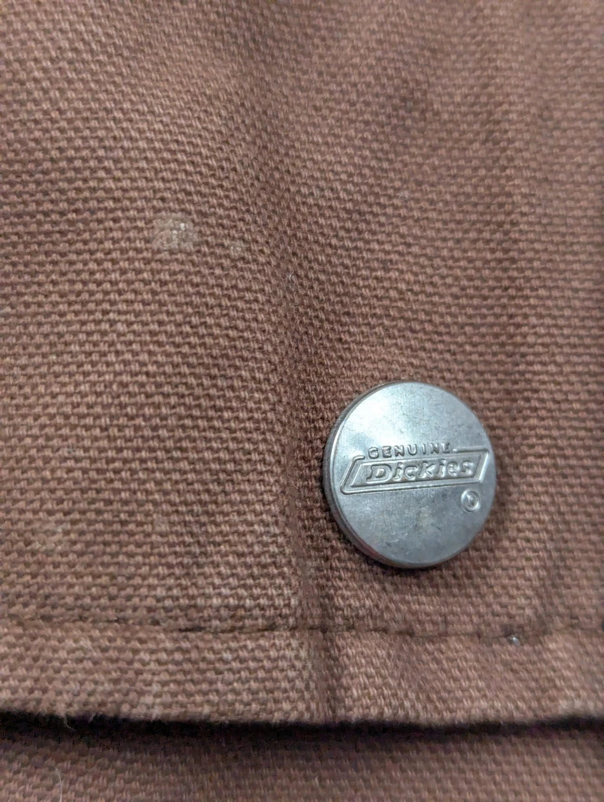Dickies veste workwear vintage marron canvas doublée capuche XXL oversize – Dickies – taille XXL 5